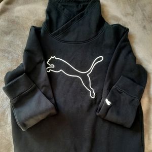 Puma asymmetrical cowl neck sweatshirt